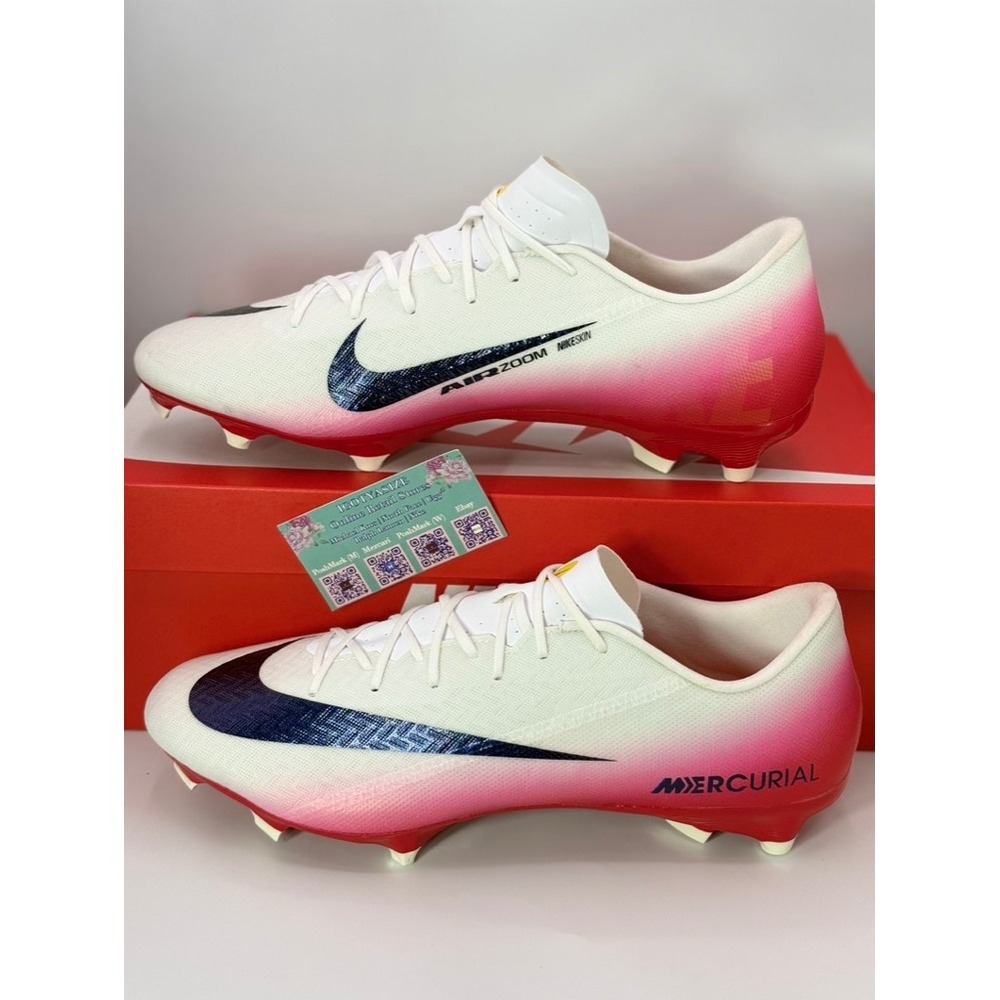 Nike Air Zoom Mercurial Vapor 15 Academy FG/MG Soccer Cleats White SZ 13 - Picture 10 of 10
